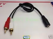 1 x RCA to Stereo Y-Cable, 2 x RCA Male / 1 x 3.5mm Stereo Female, 20 inch USA