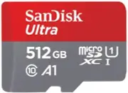 512GB SanDisk MicroSD Memory Card Full HD, A1 for Smartphones, Tablets, MIL Cams