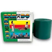 CanDo No Latex Exercise Band Green Medium Resistance 50 Yards Length PE Gym