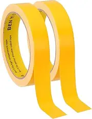 uxcell 0.8"x0.01" Bookbinding Tape, 22 Yard Total 2 Roll Cloth Bookbinding Repair Tape Book Binding Tape Self Adhesive for Repairing Old Books, Yellow