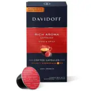New Davidoff Rich Aroma Vivid & Spicy 10 Pods 55 g Free Shipping Worldwide