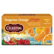 Tangerine Orange Zinger Herbal Tea, Caffeine Free, 20 Tea