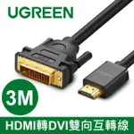 綠聯 3M HDMI轉DVI線