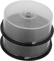 CLISPEED 2pcs Empty CD Dvd Storage Container Space Saving Organizing Bucket for Easy Access Versatile Use Lightweight Design for Home Dorm Storage