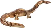 Yardwe Wooden Dinosaur Figurine Realistic Tiny Dinosaur Model Interactive Craft for Educational Animal Statue Fun and Practical Learning