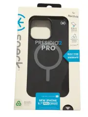 J4. Speck Presidio2 Pro with MagSafe Case For iPhone 15 Pro Max - Black