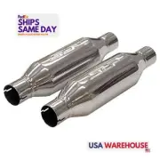 SLP 31064, 2 Pack Polished Stainless Loud Mouth Ii Mufflers Fits Ford Mustang Gt (for: Ford)