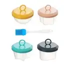 Egg egg Boiler 15 * 14 * 7 4 PCS Silicone Egg Poaching Cups Egg Cooker Nonsti...
