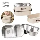1 Pcs PP Bento Boxes 2700ML Snack Box Container New Tableware Set Adult