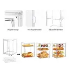 Bakery Display Case Adjustable Pastry Storage Box for Birthday Chips Event
