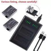 LP-E8 Battery or USB charger for Canon Rebel T5i T4i T3i T2i EOS 550D 600D 650D