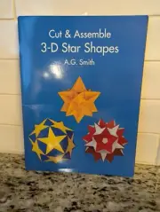 Cut & Assemble 3-D Star Shapes Paper Geometry Models Dover Craft Book Vintage