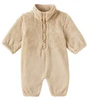 [Rylee + Cru] Rylee + Cru Baby Fuzzy teddy onesie M 18-24 brown