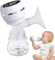 Portable Breast Pump,Rechargeable Milk Pump - Automatic Pumping Device With 3 Modes 9 Levels LED Display, Low Noise Strong Suction, Anti-Backflow For Moms