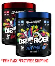 Faction Labs DisorderX2 40 Srv Pre-Workout High Stim Energy Dis Order Twin Pack