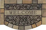 CHICHIC Entrance Door Mat Large 24 x 36 Inch Entry Way Doormat Front Door Rugs Outdoors Heavy Duty Welcome Mat, Non Slip Rubber Back Low Profile for Garage, Patio, High Traffic Area, Vine
