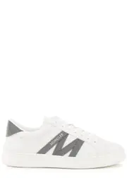 Moncler Monaco Leather Sneakers, Sneakers, White, Grained Leather - 5 5