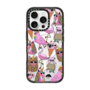 iPhone 16 Pro Impact Case MagSafe Compatible Chilling with the Funky Cats iPhone case by Mulga
