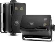 3-way Mini Box Speaker System - 3.5 Inch 200 Watt Waterproof Marine Grade Mount