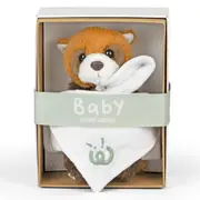 Living Nature 21cm Baby Red Panda w/ Blanket Kids Animal Play Plush Stuffed Toy