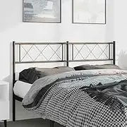 Bed Headboard, Beds Head Frame Metal Headboard Black 137 cm Double
