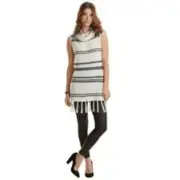 Mud Pie Hartley Sleeveless Turtleneck Sweater Size Medium NWT