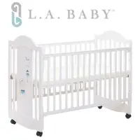 在飛比找PChome24h購物優惠-【美國 L.A. Baby】達拉斯嬰兒床/搖擺中床/童床/原