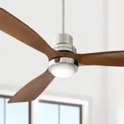 52" Casa Delta DC Brushed Nickel CCT LED Ceiling Fan with Remote