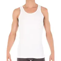 在飛比找momo購物網優惠-【Tommy Hilfiger】2022男時尚棉質彈性背心白