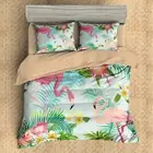 Flamingo Single/Double/Queen/King Bed Quilt Doona Duvet Cover Set Pillowcase