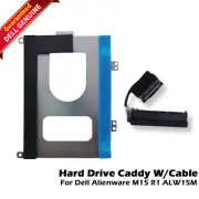 Genuine Dell Alienware M15 2.5 SATA3 Hard Drive Caddy kit W/Cable 68WXJ PCYYV