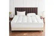 LINENOVA 1500GSM Bamboo Mattress Topper 45cm Deep Pocket Matress Protector
