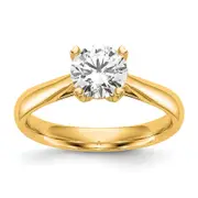 14k Yellow Gold True Origin 3/4 Ct. Lab Grown Diamond VS/SI+ G+ Round Solitaire Engagement Ring