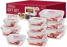 Lock & Lock Boroseal 10 Piece Glass Food Storage Set | Mixed Size Containers ...