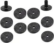 GLSTOY 1 Set Drum Kit Non Slip Felt Pads Durable Drum Set Accessories for Drummers Beginners Pads with Non Slip Sleeves for Outdoor Performances