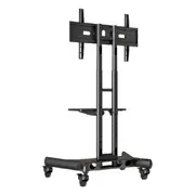 Atdec AD-TVC-45 Mobile TV Cart Black - Supports up to 65" & 45kg