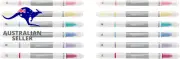 Erasable Highlighters - Dual Tip, Assorted Colors, 12-Pack