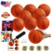 Durable 7 Inch Mini Basketballs Set - Ideal for Kids & Pool Parties, with Pump