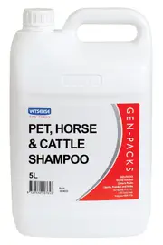 Vetsense Gen-Pack Pet Horse And Cattle Shampoo 5L