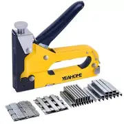 Upholstery Staple Gun Heavy Duty, 4-in-1 Stapler Gun with 4000 Staples, Manua...