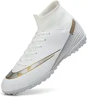 [PLome] Breathable Football Shoes for Boys Soccer Shoes Lace-Up Man Football Boots Teenager Trainers