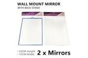 2x Table Mirror W/ Back Stand Wall Mount Dressing Vanity Cosmetic Makeup Bedroom