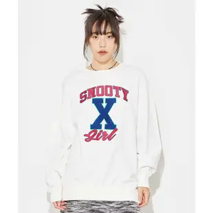 x-girl SNOOTY CREW SWEAT TOP 大學Ｔ105224012006