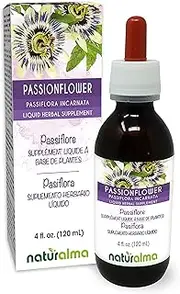 Naturalma Passionflower (Passiflora incarnata) Flowering herb Alcohol-Free Tincture | 4 fl oz Liquid Extract in Drops | Herbal Supplement | Vegan | Product of Italy