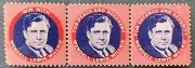 1940 - 3 Wendell Willkie Campaign Stamps, All With Different Slogans - MNH