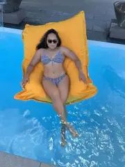 Floating Bean Bag - Premium Luxe Pool Float Lounger - Sunflower