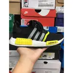 正品免運 ADIDAS NMD_R1 黑 黃 大黃蜂 網布 F99713 男鞋