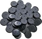 Perfeclan Gaming Miniatures Bases Round 0.98inch Collection Tabletop Gaming Dolls Showcase Wargaming Hobby Bases Figure Display Stands, 100pcs