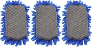 Baluue 3pcs Dust Cleaning Sponge Office Blackboard Eraser Blackboard Duster Kid Stuff Chalk for White Board Dry Erase Washable Chalkboard Eraser Mop Chenille Child Accessories Glass