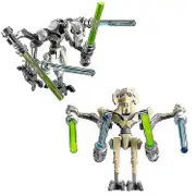 2 Pieces War Mini Figures Grievous Action Figures Toy